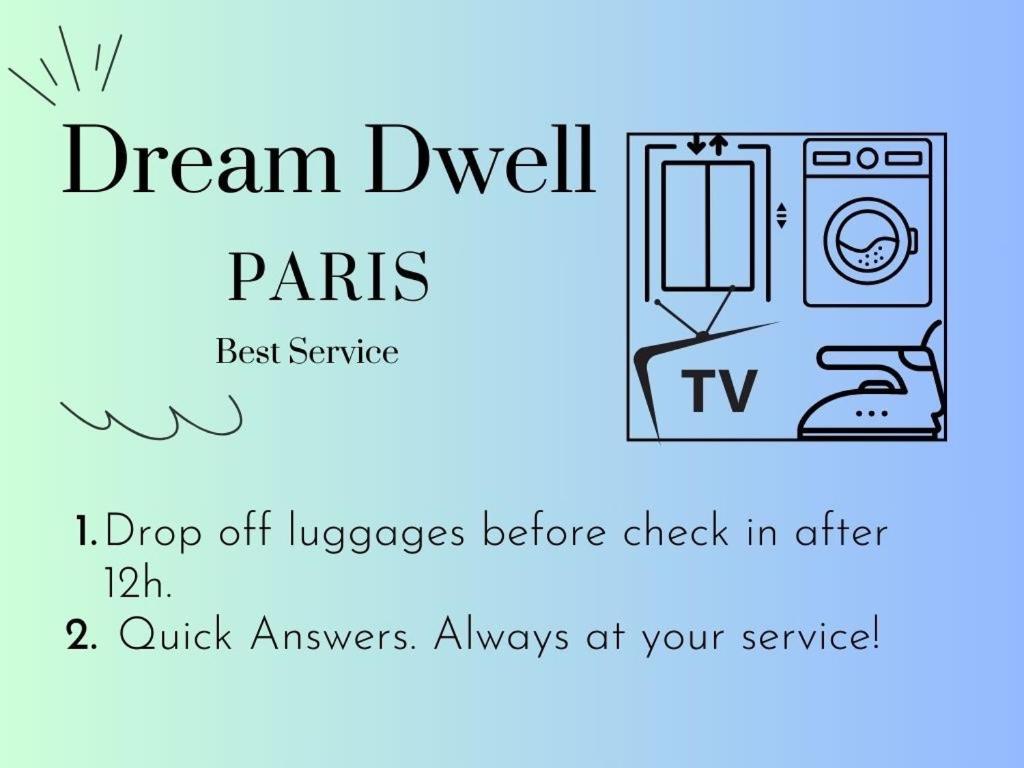 Dream Dwell Paris-Eiffel Tower Mirabeau Bridge Cozy Home In The 16Th District Paris Exteriör bild